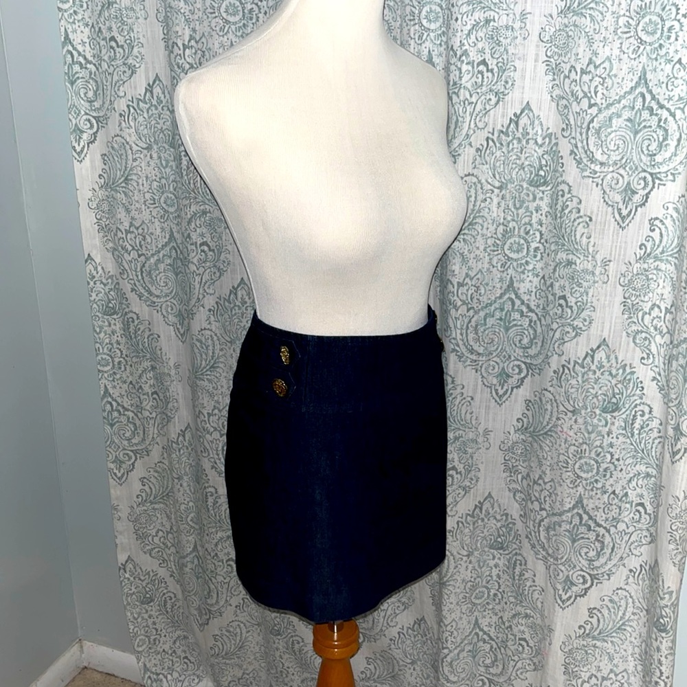 Express denim mini skirt size 8